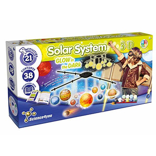 Science 4 You SY613034.0035 Solarsystem 3D GITD, STEM Science Spielzeug Kit für Kinder ab 8 Jahren