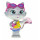44 Gatos 180125 44 Cats Gelenkfigur Milady aus der Serie Katzen-Musik und Aufnahmefunktion-weicher Schwanz-20 cm, bunt
