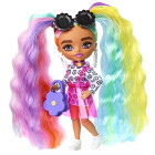 Barbie HHF82 - Extra Minis Puppe #6 (bunte Haare) mit...
