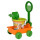 Simba 107132452 - Sandwagen gefüllt, Länge 31cm, 6 Teile, Eimer, Wagen, Schaufel, Rechen, 2x Sandform, Sandkasten, Sandspielzeug