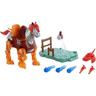 Masters of the Universe HDT26 - Origins Stridor Actionfigur, großes Roboterpferd mit Projektilwerfer, 3 Plasmastrahlen, Helm und Zaumzeug mit Kordel, Sammlergeschenk für MOTU Fans ab 6 Jahren