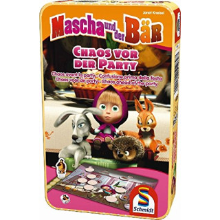 Schmidt 51289 - Mascha und der Bär - Kinderspiel - Chaos vor der Party