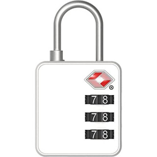 Stanley TravelMax Whiteboard TSA Zahlenschloss (30mm zum Beschriften geeignet, 3-stellig, Bügelschloss) weiß, S741-165