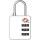 Stanley TravelMax Whiteboard TSA Zahlenschloss (30mm zum Beschriften geeignet, 3-stellig, Bügelschloss) weiß, S741-165