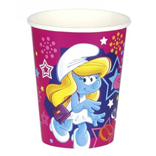 Amscan 552499 – 8 Becher Schlümpfe 69385 – 266 ml