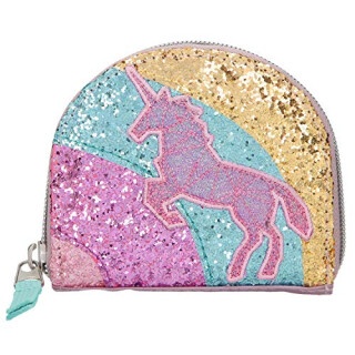 Depesche 10662 Portemonnaie mit Glitzer, Ylvi und die Minimoomis, Mauve, ca. 2 x 11,5 x 10 cm, rosa
