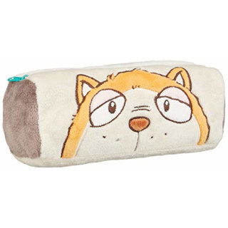 Nici 39041 Schlampermäppchen Plüsch, beige/grau/orange