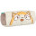 Nici 39041 Schlampermäppchen Plüsch, beige/grau/orange