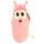 Larva LA-11314P Plüschtier mit Sound, 30,5 cm, Pink, Rose