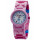 LEGO Friends 8020172 Stephanie Kinder-Armbanduhr mit Minifigur und Gliederarmband zum Zusammenbauen , rosa/weiß, Kunststoff , Gehäusedurchmesser 25 mm , analoge Quarzuhr , Junge/ Mädchen , offiziell