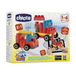 Chicco – 2307000000 – Boite de BAU – Fahrzeuge Backup- – 20-teilig