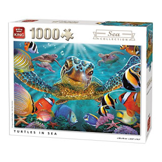 King 5617 Schildkröten im Meer Unterwasser Puzzle (1000 Teile)