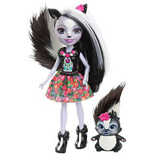 Enchantimals Mattel DYC75 - Stinktiermädchen Sage Skunk, Puppe &  Mattel DVH89 - Fuchsmädchen Felicity Fox, Puppe