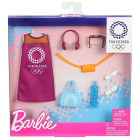 Barbie GJG33 Fashion Modeset, Kleid und 6 Accessoires Puppen