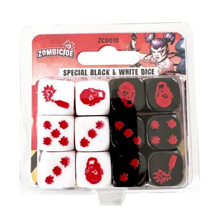 Zombicide 2nd Edition Special Black and White Dice | Strategy Board Game | Cooperative Game for Teens and Adults | Zombie Board Game | Ages 14+ | 1-6 Players | Avg. Playtime 1 Hour | Made by CMON