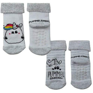 Pummeleinhorn - ABS Baby Socken, 2er Pack, Gr. 15/18