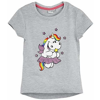 Pummeleinhorn - Shirt mit Glitterprint, Gr. 134/140