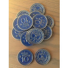 Scythe Promo #15 -15 Metal $10 Blue Coins