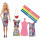 Barbie GGT44 - Crayola Ausmalset mit Puppe und parfümierten Accessoires, Puppen Geschenkset ab 5 Jahren