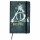 Harry Potter Notizbuch - Heiligtümer des Todes Hardcover liniert 80 Blatt mit Gummiband Schwarz 13 x 21 cm