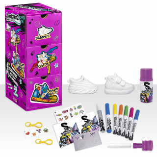 Splash Toys 32221 Splashtoys-SNEAKARTZ STARTER SET ASST Violette-Loisirs créatifs-Design et personnalise tes baskets-Assortiment-Dès 5 ans (lemballage peut varier)
