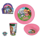 Kids plastic 3 pieces dinner / lunch set Paw Patrol