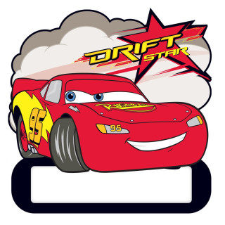 Decofun 48363 Cars - Foam Door Name Plate
