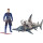 Mattel FYR96 DC Aquaman Vulko 15 cm Figur mit Hammerhai und Rüstung, Spielzeug Actionfiguren ab 4 Jahren