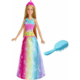 Barbie FRB12 Dreamtopia Regenbogen-Königreich Magische Haarspiel-Prinzessin (Blond)