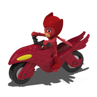 Dickie Toys 203141013 PJ Masks Single Pack Owlette Moon Rover, Fahrzeug aus Metall mit Freilauf, inkl. Eulette-Figur, 7 cm, ab 3 Jahren
