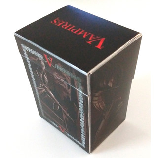 4 x Docsmagic.de Art Deck Box + Divider Zombies Elves Dragons Vampires Theme Mix - For 100 Standard Size Game Cards MTG PKM