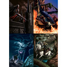 4x 100 Docsmagic.de Art Card Sleeves Zombies Elves Dragons Vampires Theme - 66 x 91 mm MTG PKM