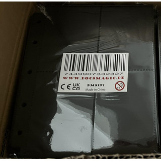 100 Docsmagic.de 4-/8-Pocket Mini Album Sideloading Pages Black - Standard Size 67 x 93 mm