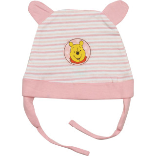 Winnie The Pooh - Baby Mütze Winnie mit Öhrchen, rosa