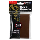 BCW Deck Guard - Double Matte - Brown