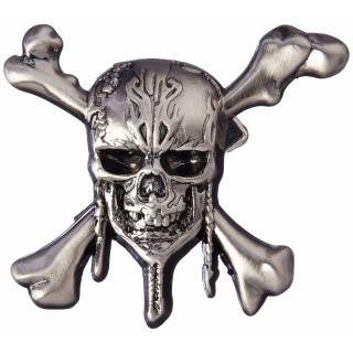 Pirates of The Caribbean Skull Pewter Lapel Pin