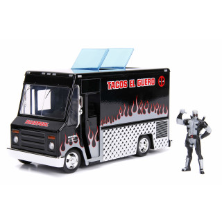 Jada Hollywood Rides 1:24 DieCast Vehicle - 
Food Truck W/Deadpool Figure
