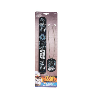 Star Wars 90087 - Darth Vader Set Slap Armband und Halskette mit Anhänger