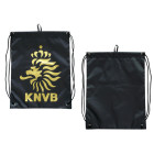 KNVB - Gymbag With Logo, Black/Gold - Turnbeutel