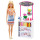 Barbie GRN75 - Wellness Smoothie Bar Spielset mit blonder Barbie, Saftbar und 10 Zubehörteile, Spielzeug ab 3 Jahren