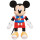 JP Mickey and Minnie JPL14619 Mickey Maus Singende Plüschfigur, Mehrfarbig, H 25cm x W 14cm x D 10cm
