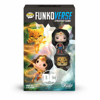 Funkoverse: DC Comics Wonder Woman (2 Pack Exclusive Funko POP! Figures) Light Strategy Board Game (45893)