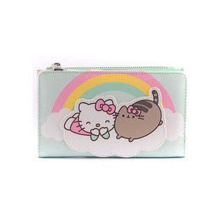 Loungefly X Pusheen Hello Kitty Cloud Lounging Flap Wallet - Fashion Kawaii Cute Wallets,
