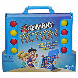 Hasbro 4 gewinnt Action, temporeiches Kinderspiel