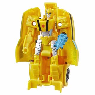 Transformers Hasbro E3642EZ2 Bumblebee Cyberverse Adventures Action Attackers 1-Step Bumblebee Figur, Sting Shot Action Attacke, 10,5 cm