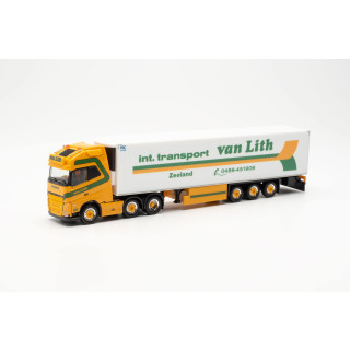 herpa LKW Modell Volvo FH Gl. XL 2020 6x2 Kühlkoffer-Sattelzug „Van Lith“, originalgetreu im Maßstab 1:87, Modell LKW für Diorama, Sammlerstück, Deko Miniaturmodelle aus Kunststoff, Mehrfarbig, 315456