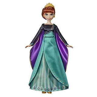 Disney Die Eiskönigin 2 – Puppe Disney Anna Singende (Französisch) im Outfit von Königin – 27 cm