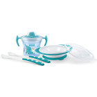 NUK Kindergeschirr Set mit Trainer Cup Trinklernbecher |...