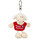 10cmNici 32322 - Schaf weiß T-Shirt Bean Bag Schlüsselanhänger Happy Birthday rot