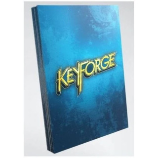 KeyForge Printed Sleeves Logo Blue